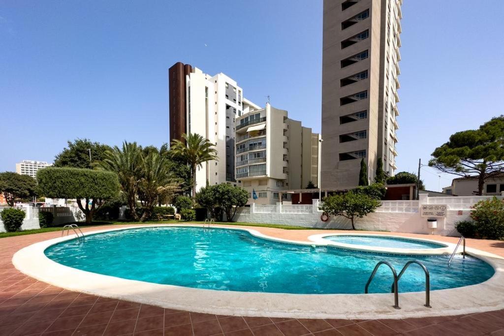 Calpe Apartamento Lujoso Bajo Terasa Piscina Aire Cerca Playa Pueblo エクステリア 写真